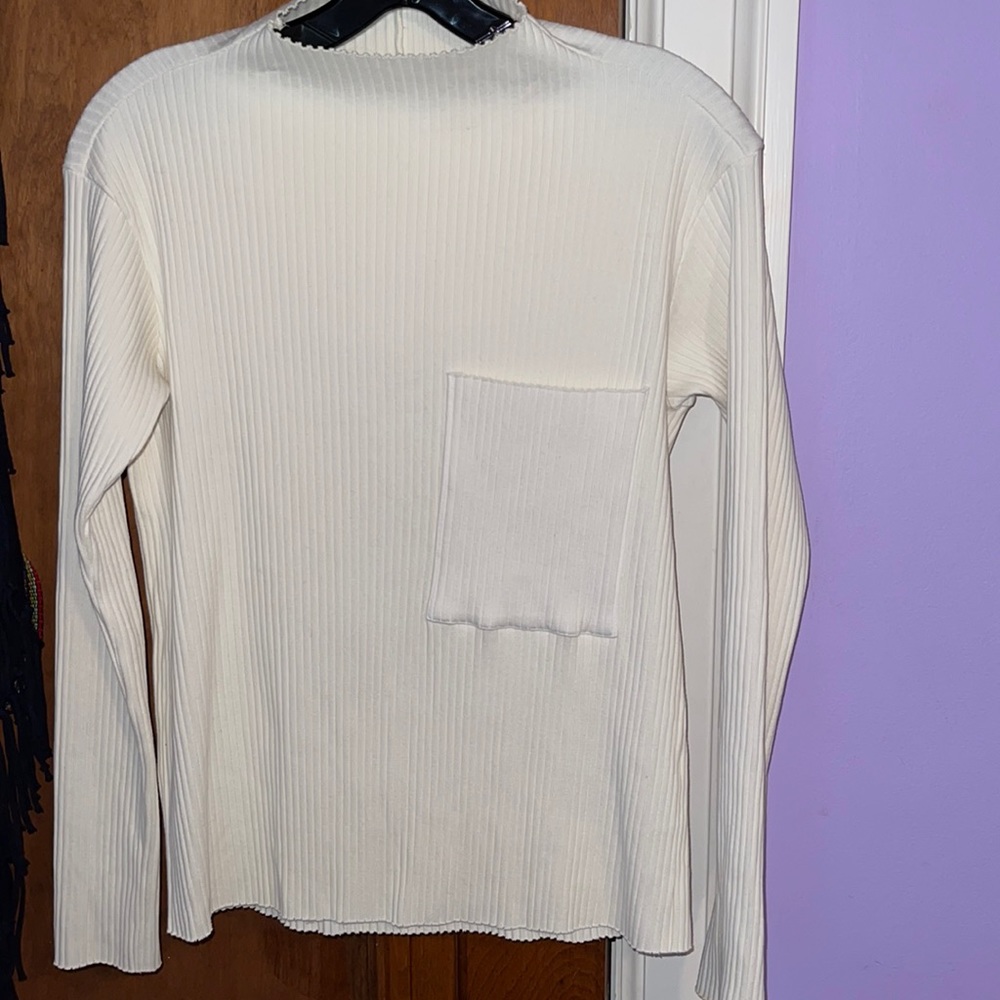 Stateside Cotton ribbed one pocket shirt